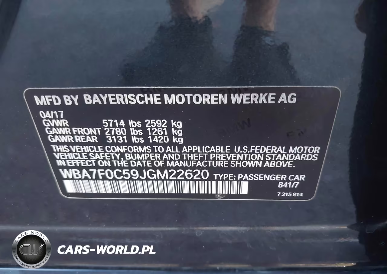 2018 BMW 750I VIN:WBA7F0C59JGM22620 - 9