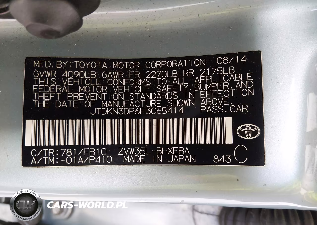 2015 Toyota Prius Plug-In VIN:JTDKN3DP6F3065414 - 9