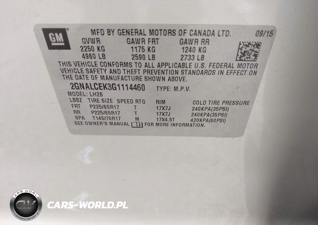 2016 Chevrolet Equinox Lt VIN:2GNALCEK3G1114460 - 9