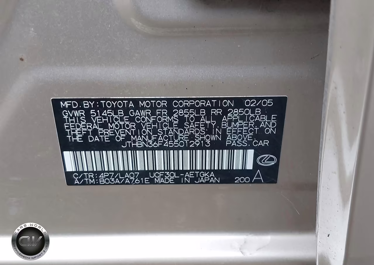 2005 Lexus Ls 430 VIN:JTHBN36F455012913 - 9
