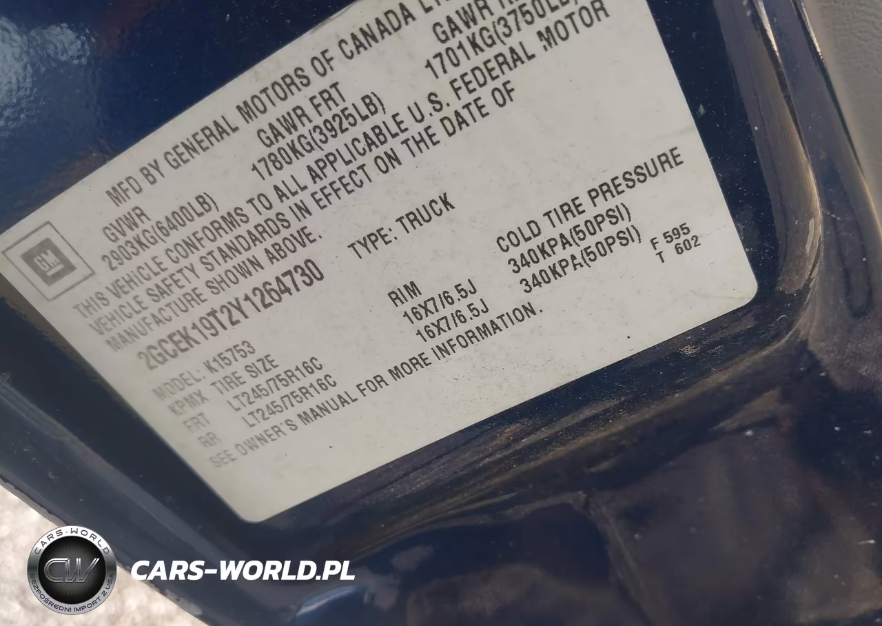 2000 Chevrolet Silverado 1500 Ls VIN:2GCEK19T2Y1264730 - 9