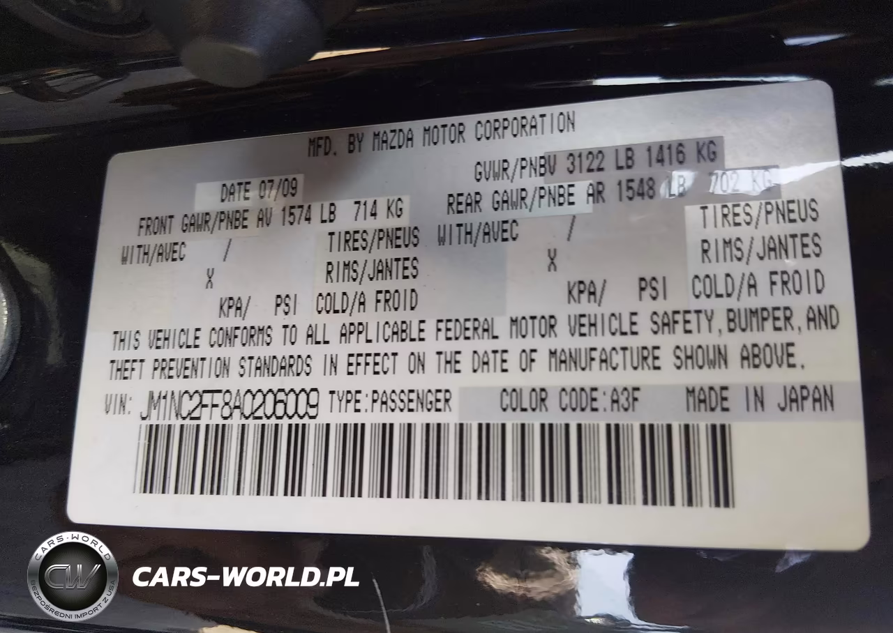 2010 Mazda Mx-5 Miata Grand Touring VIN:JM1NC2FF8A0206009 - 9