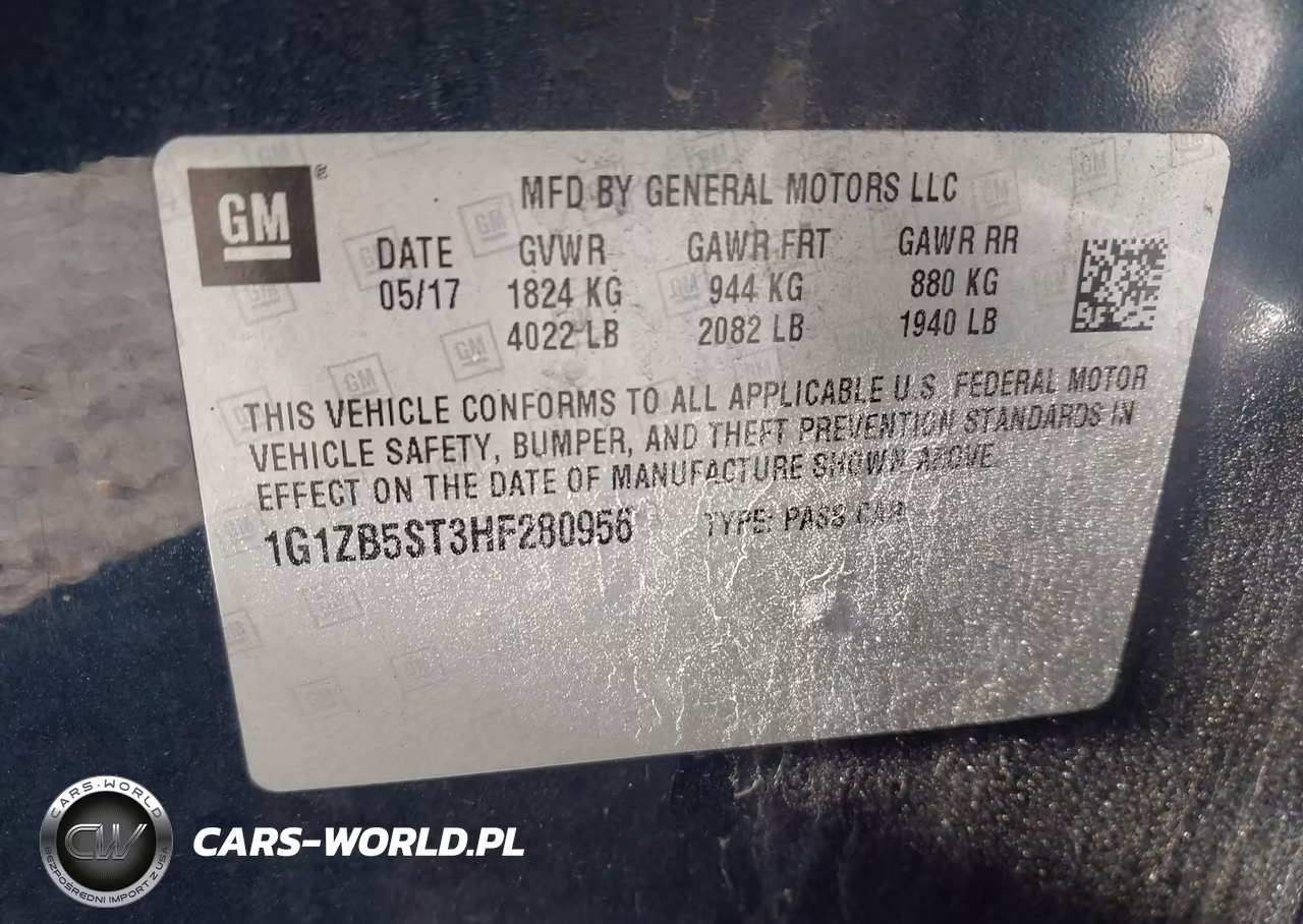 2017 Chevrolet Malibu Ls VIN:1G1ZB5ST3HF280956 - 9