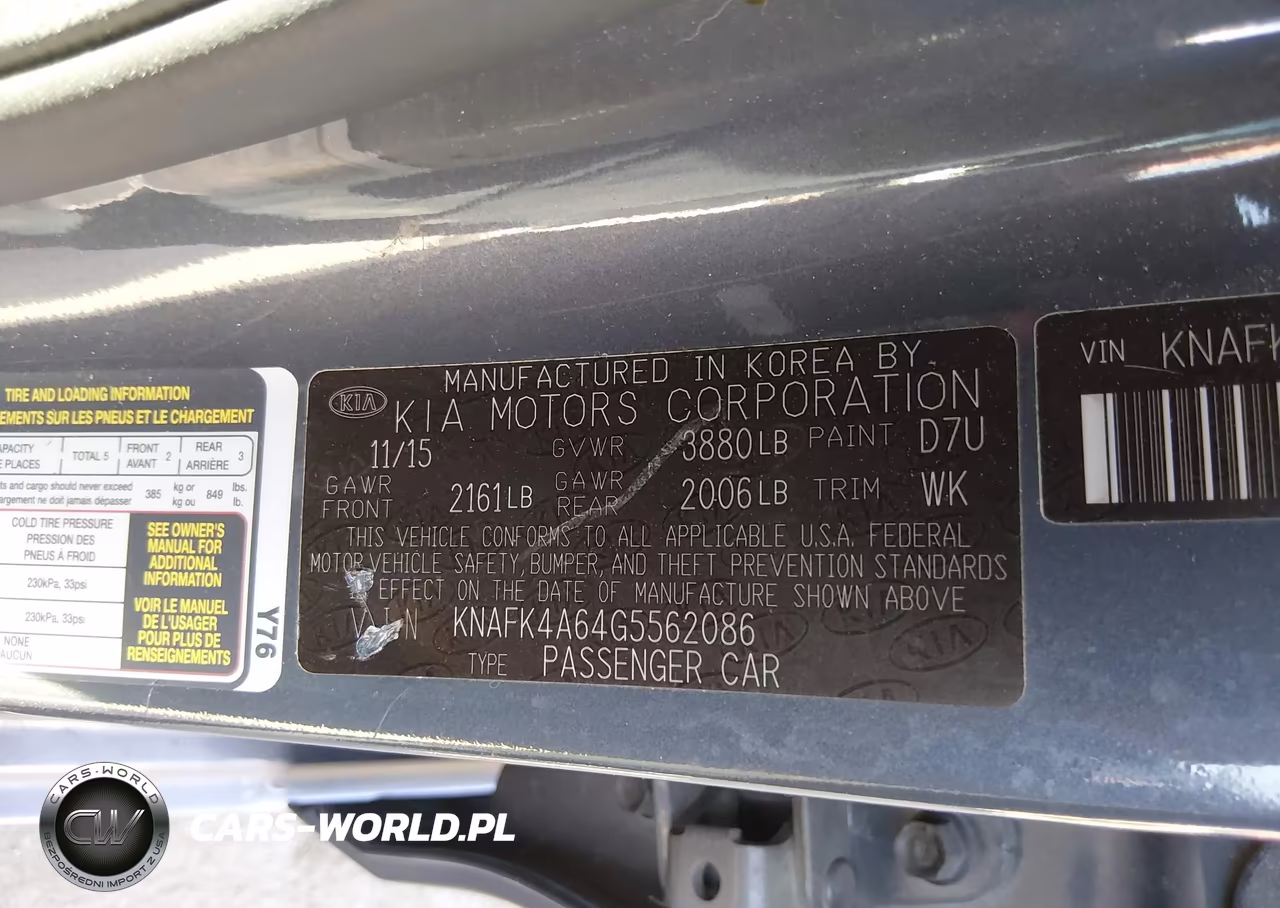 2016 Kia Forte Lx VIN:KNAFK4A64G5562086 - 9