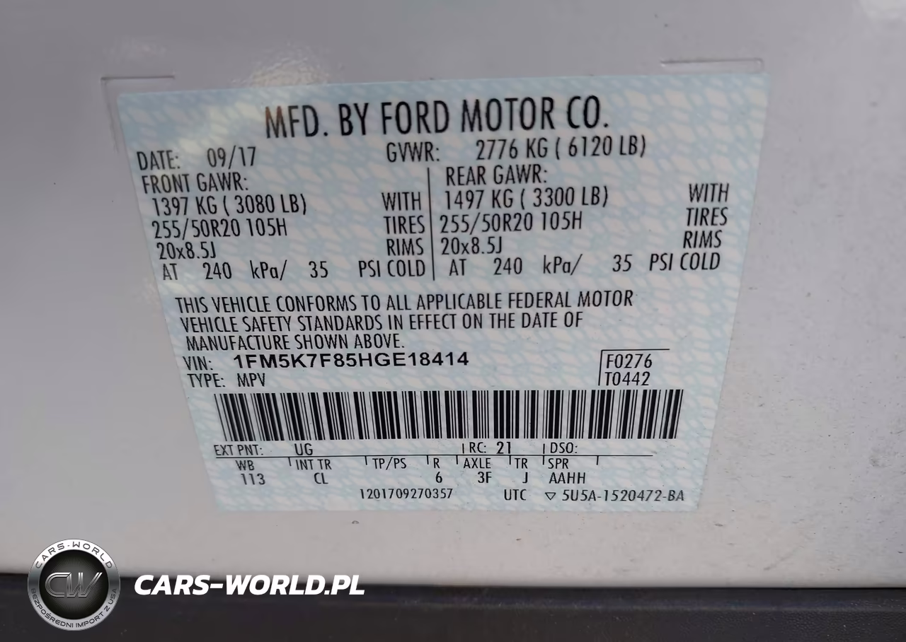 2017 Ford Explorer Limited VIN:1FM5K7F85HGE18414 - 9