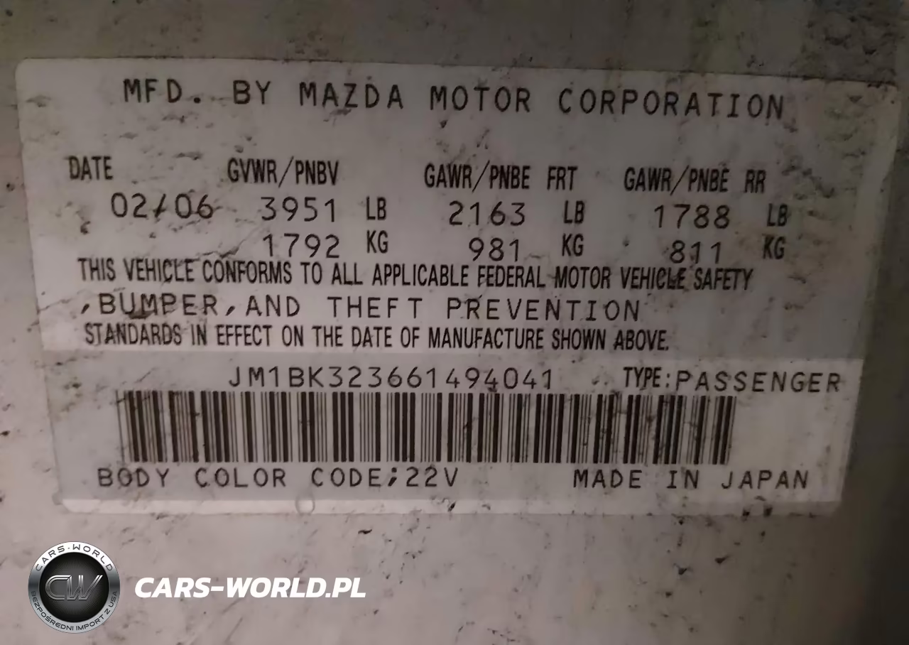 2006 Mazda Mazda3 S Grand Touring VIN:JM1BK323661494041 - 9