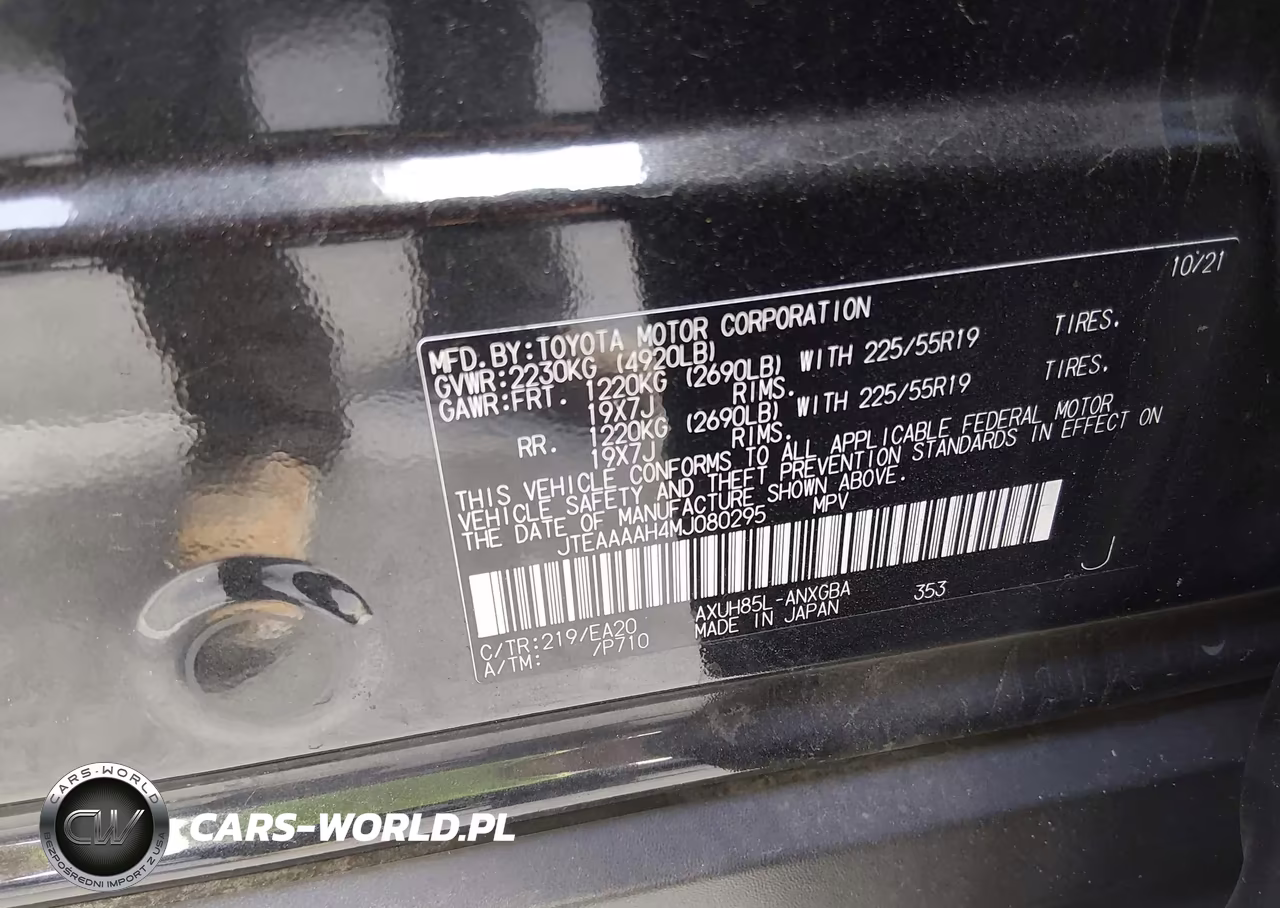2021 Toyota Venza Xle VIN:JTEAAAAH4MJ080295 - 9