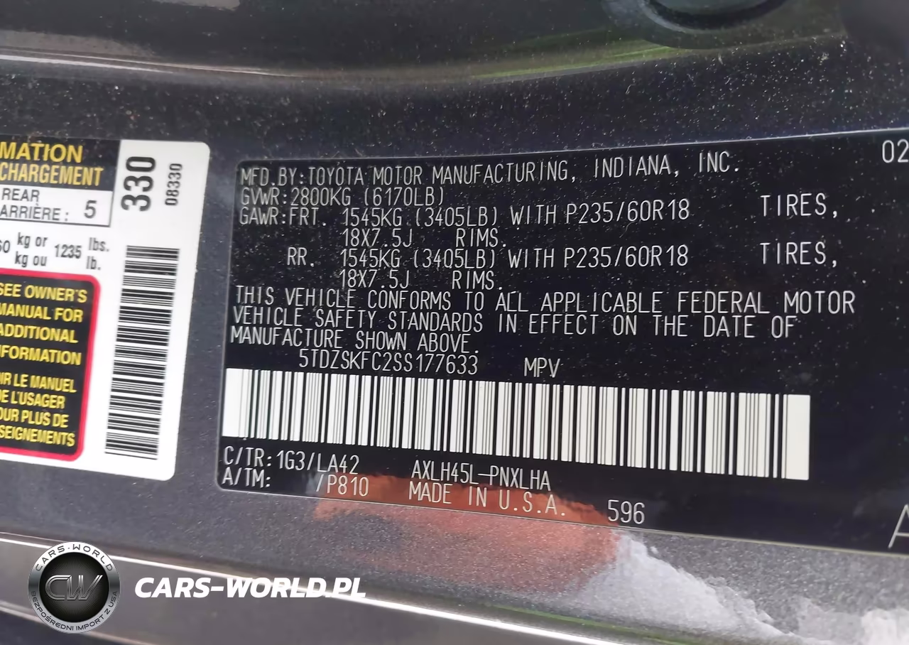 2025 Toyota Sienna Limited VIN:5TDZSKFC2SS177633 - 9
