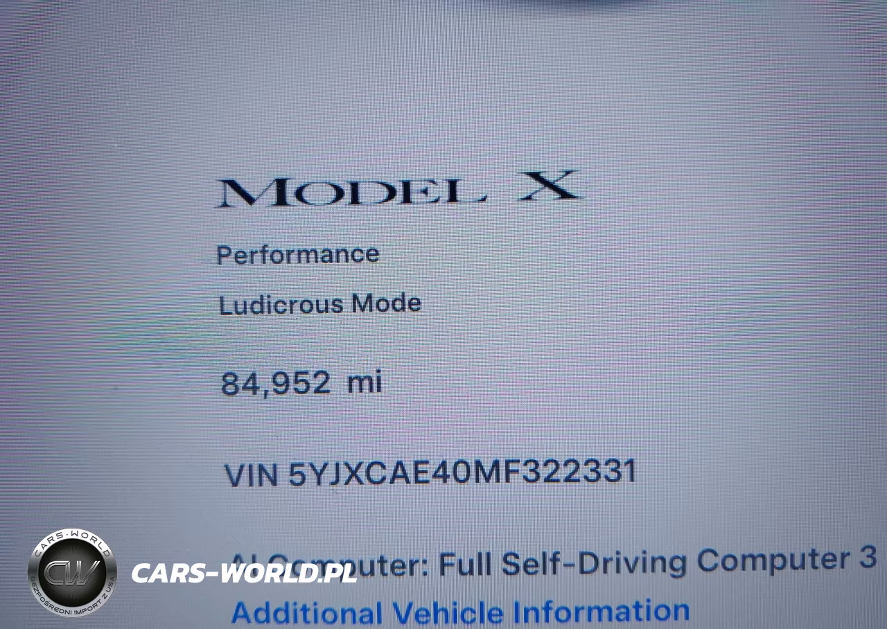 2021 Tesla Model X Performance Dual Motor All-Wheel Drive VIN:5YJXCAE40MF322331 - 15