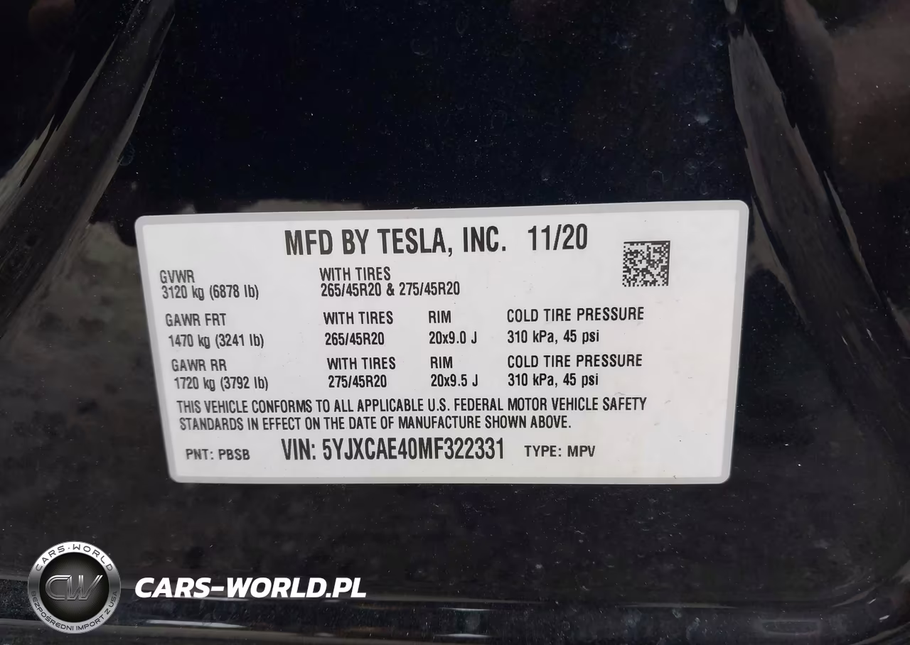 2021 Tesla Model X Performance Dual Motor All-Wheel Drive VIN:5YJXCAE40MF322331 - 9