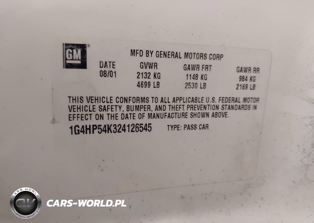 2002 Buick Lesabre Custom VIN:1G4HP54K324126545 - 9