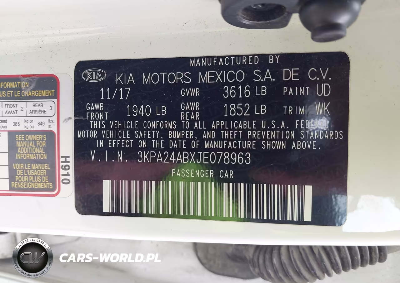 2018 Kia Rio S VIN:3KPA24ABXJE078963 - 9