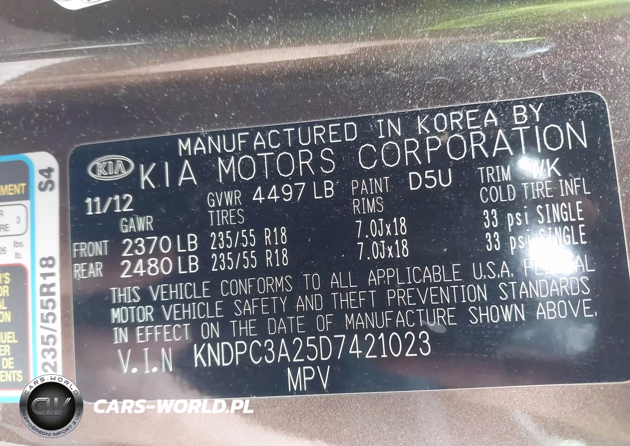 2013 Kia Sportage Ex VIN:KNDPC3A25D7421023 - 9