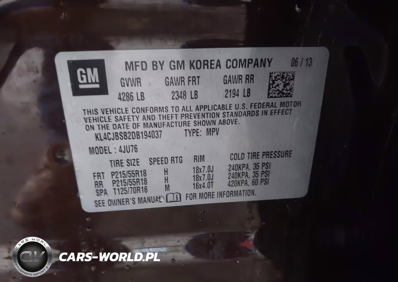 2013 Buick Encore Convenience VIN:KL4CJBSB2DB194037 - 9