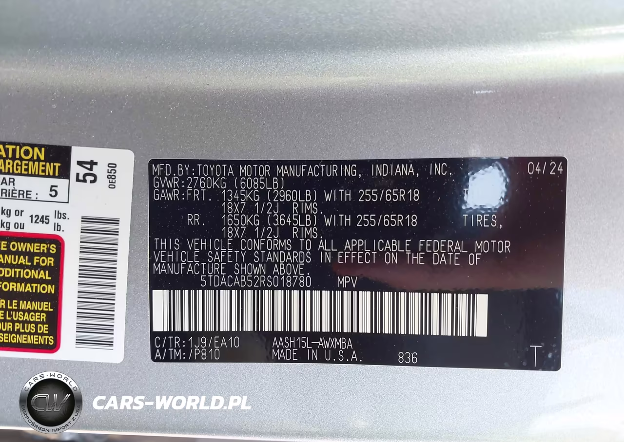 2024 Toyota Grand Highlander Hybrid Xle VIN:5TDACAB52RS018780 - 9