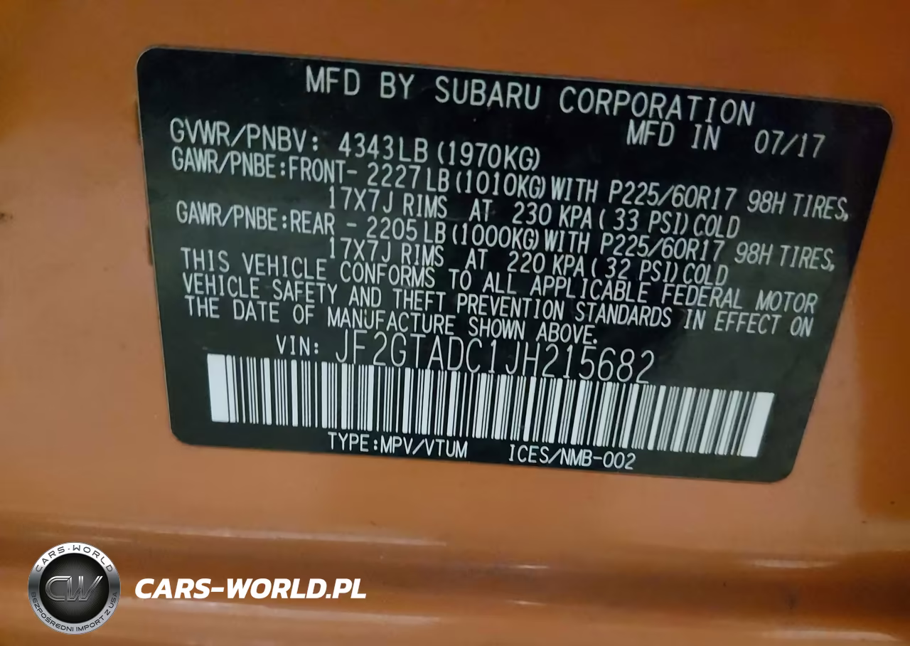 2018 Subaru Crosstrek 2.0I Premium VIN:JF2GTADC1JH215682 - 9