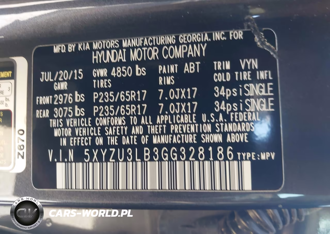 2016 Hyundai Santa Fe Sport 2.4L VIN:5XYZU3LB3GG328186 - 9