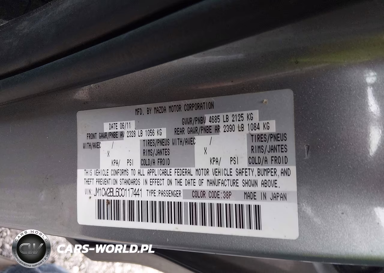 2012 Mazda Mazda5 Sport VIN:JM1CW2BL6C0117441 - 9