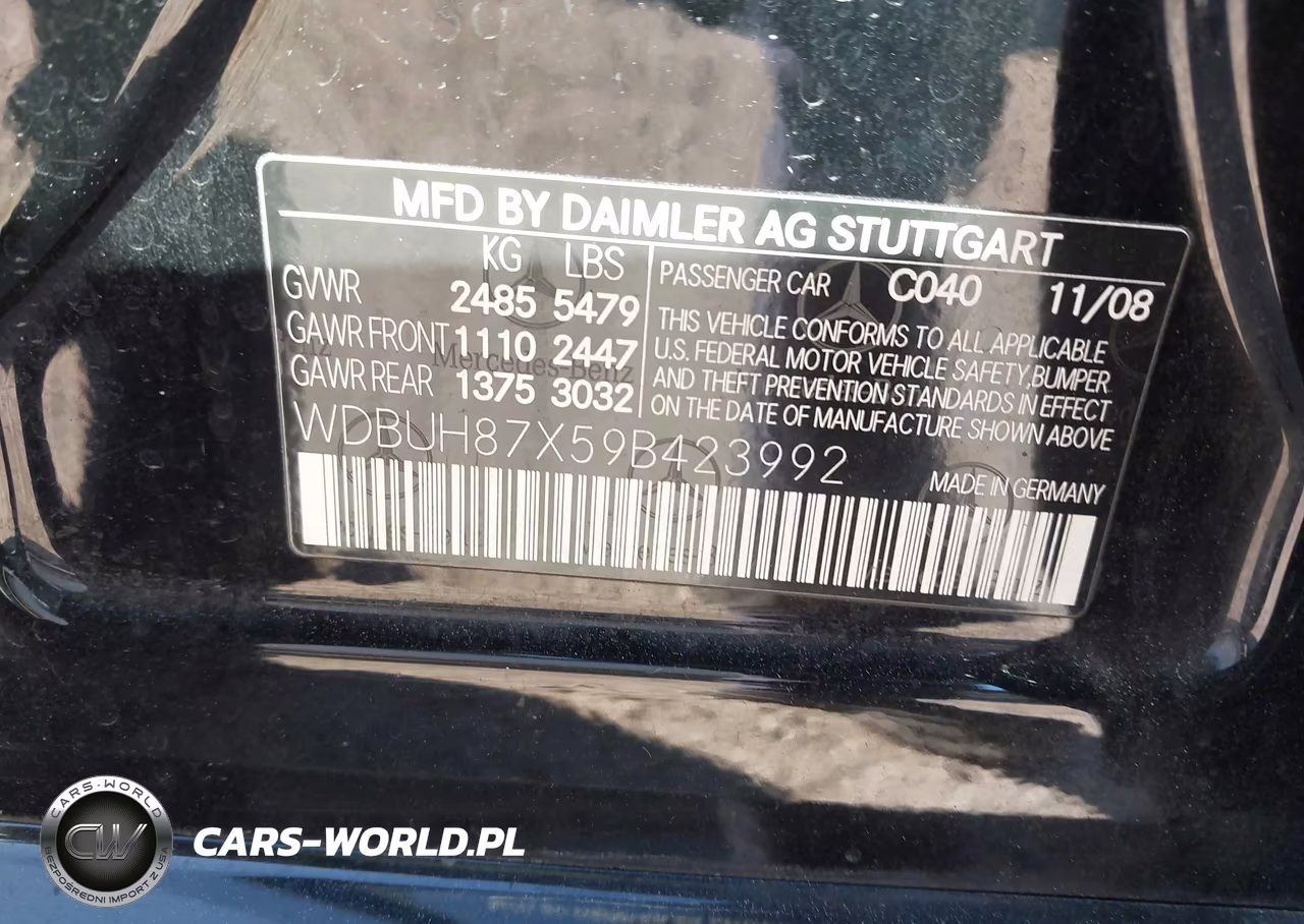 2009 Mercedes-Benz E 350 4Matic VIN:WDBUH87X59B423992 - 9