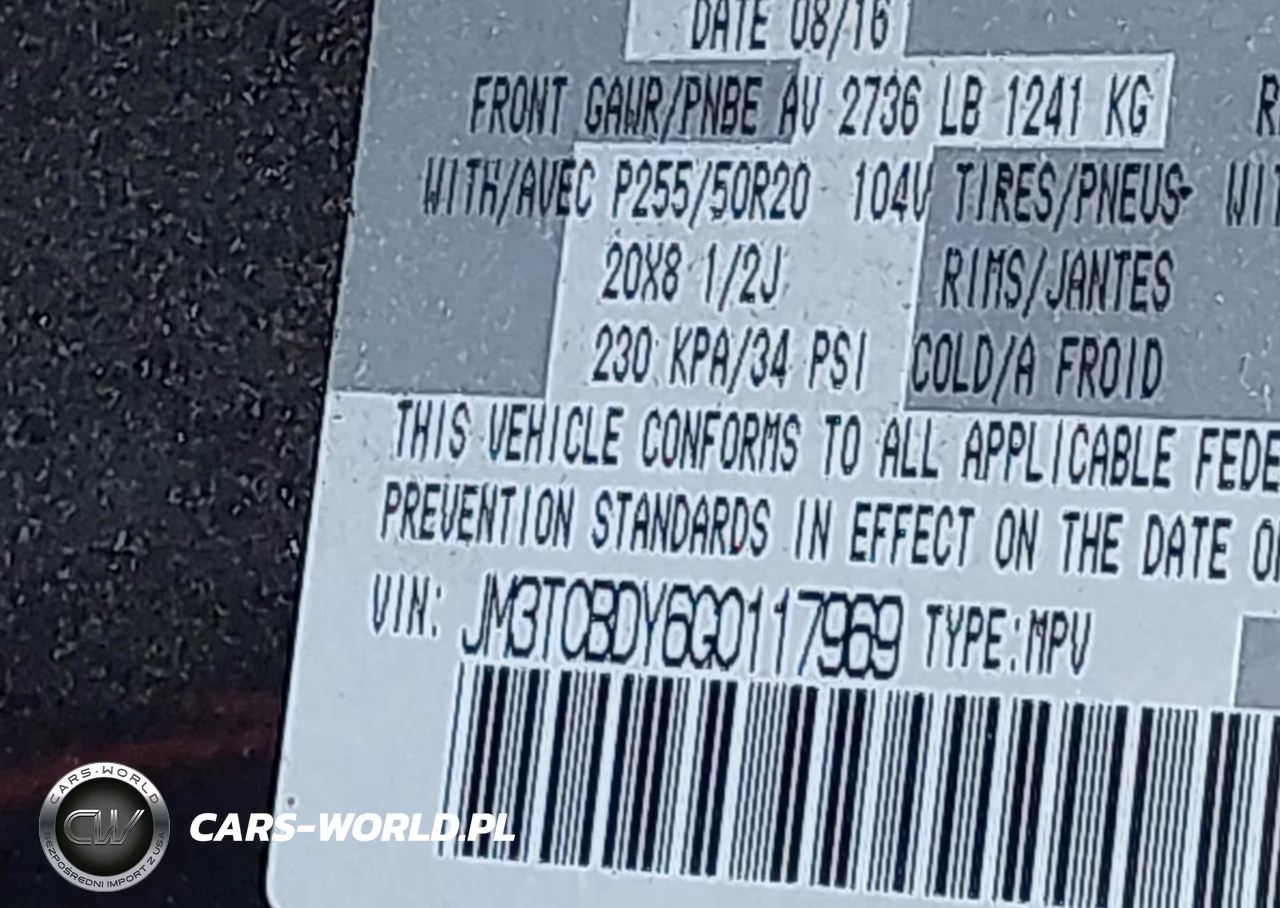 2016 Mazda Cx-9 Grand Touring VIN:JM3TCBDY6G0117969 - 9