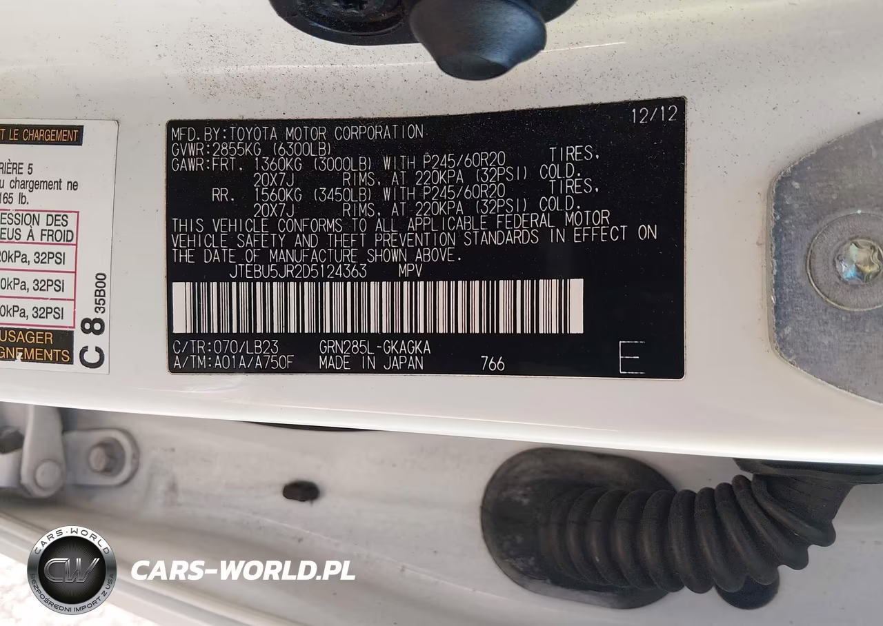 2013 Toyota 4Runner Limited VIN:JTEBU5JR2D5124363 - 9