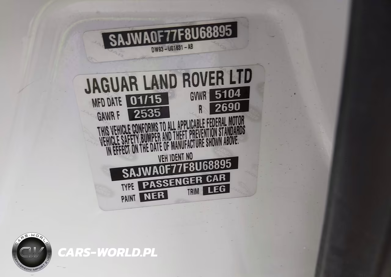 2015 Jaguar Xf 3.0 Portfolio-3.0 Sport VIN:SAJWA0F77F8U68895 - 9