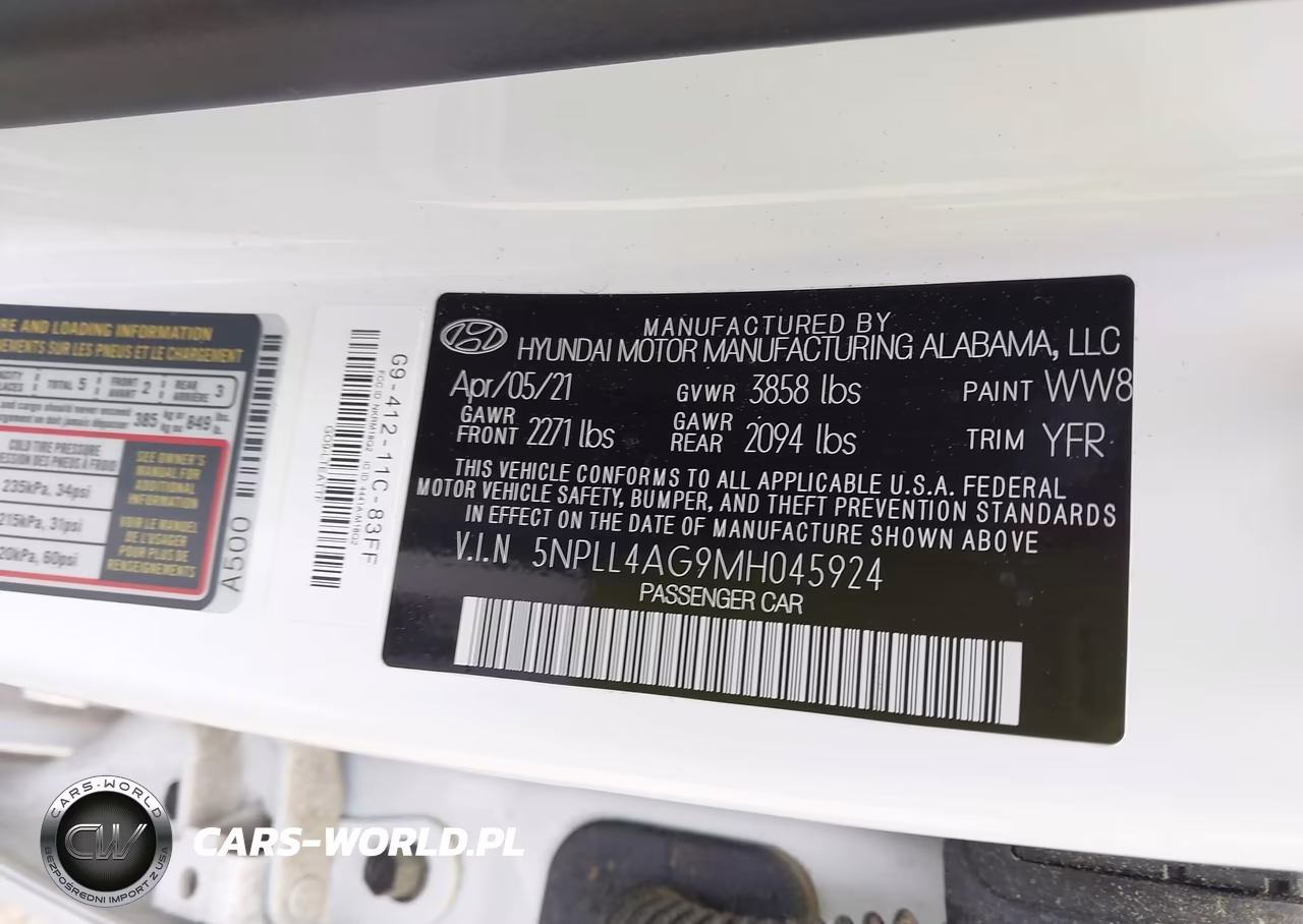 2021 Hyundai Elantra Se VIN:5NPLL4AG9MH045924 - 9