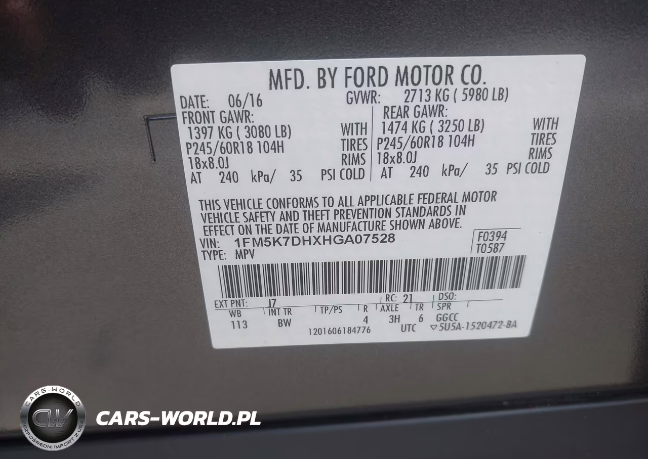 2017 Ford Explorer Xlt VIN:1FM5K7DHXHGA07528 - 9