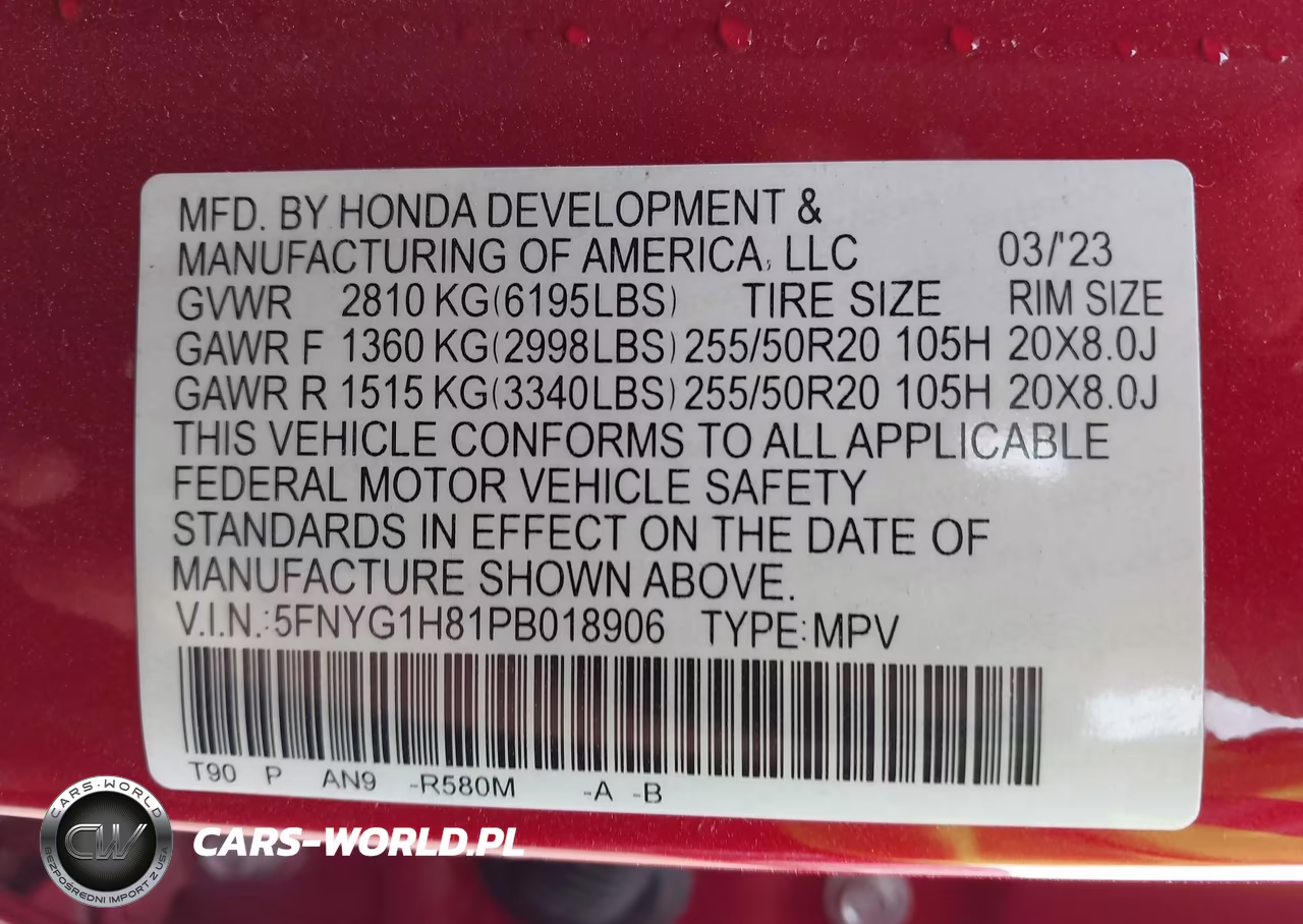 2023 Honda Pilot Awd Elite VIN:5FNYG1H81PB018906 - 9