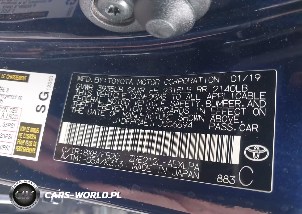 2020 Toyota Corolla Le VIN:JTDEPRAE1LJ006694 - 9