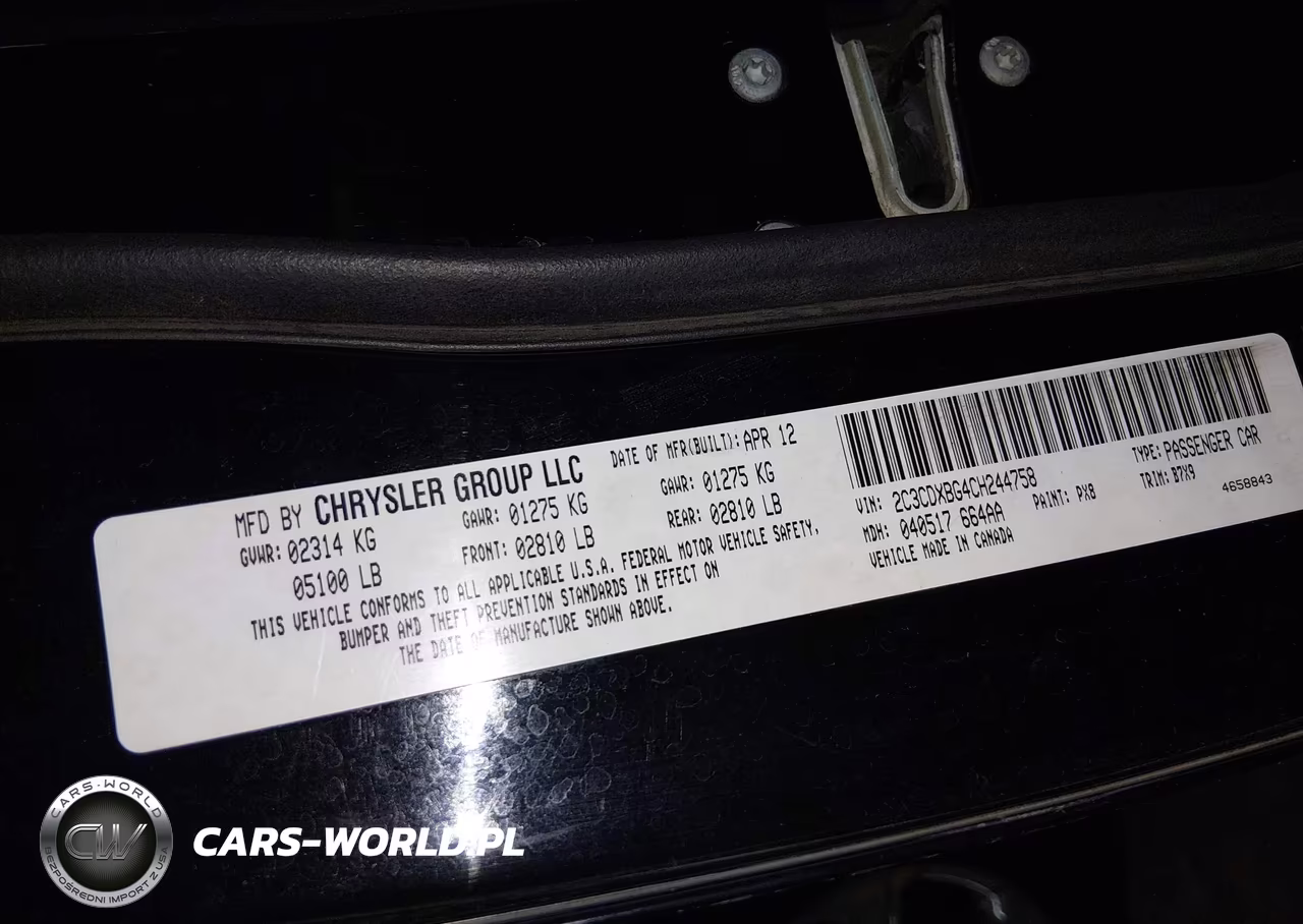 2012 Dodge Charger Se VIN:2C3CDXBG4CH244758 - 9