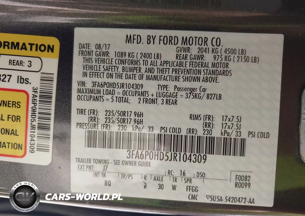 2018 Ford Fusion Se VIN:3FA6P0HD5JR104309 - 9