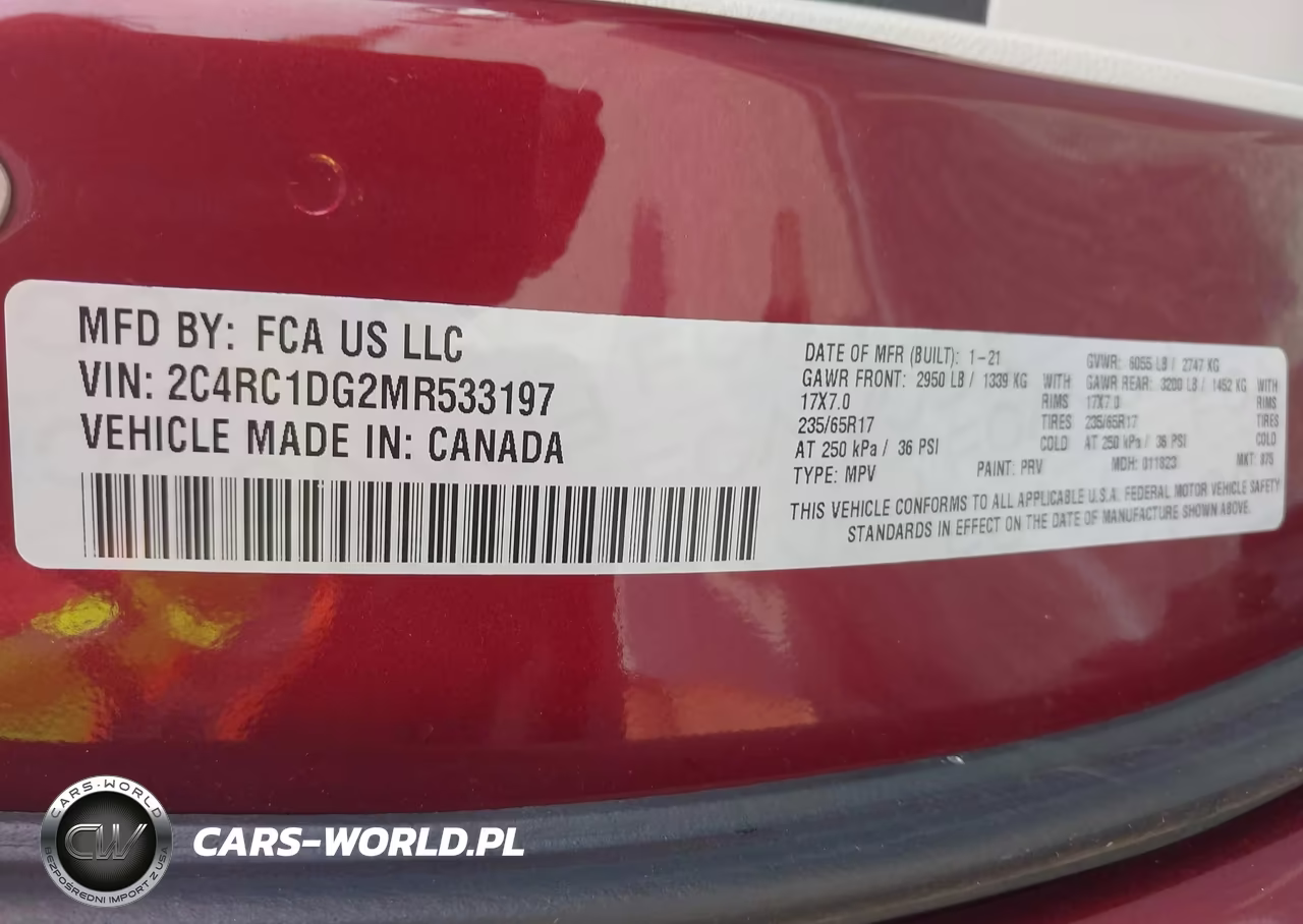 2021 Chrysler Voyager Lxi VIN:2C4RC1DG2MR533197 - 9