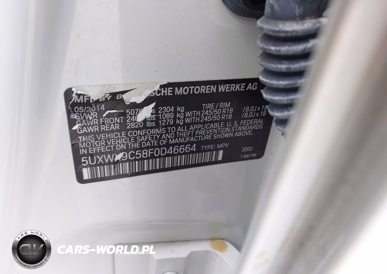 2015 BMW X3 xDrive28I VIN:5UXWX9C58F0D46664 - 9