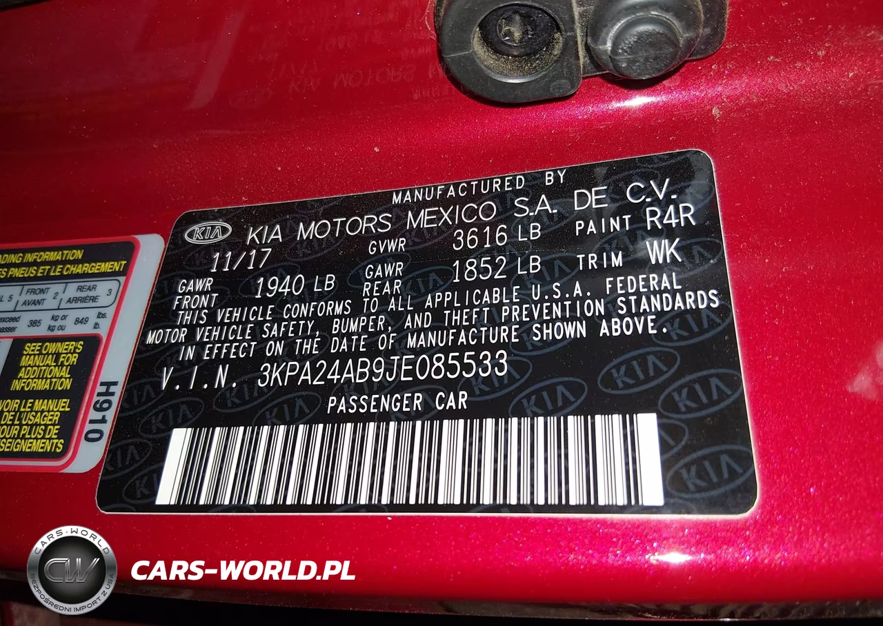 2018 Kia Rio S VIN:3KPA24AB9JE085533 - 9