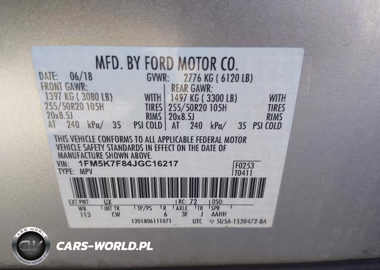 2018 Ford Explorer Limited VIN:1FM5K7F84JGC16217 - 9