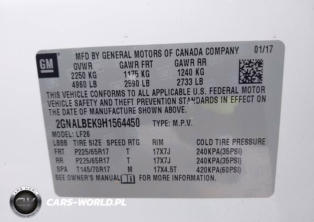 2017 Chevrolet Equinox Ls VIN:2GNALBEK9H1564450 - 9