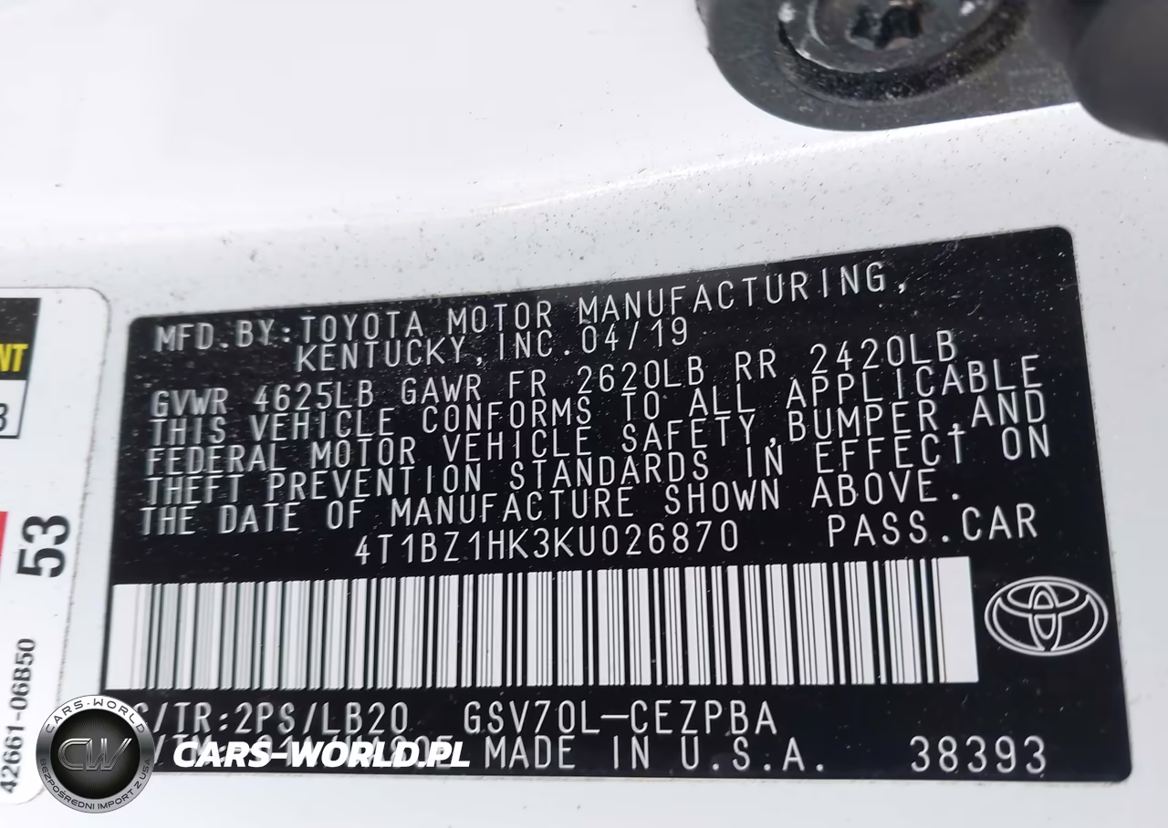 2019 Toyota Camry Xse V6 VIN:4T1BZ1HK3KU026870 - 9