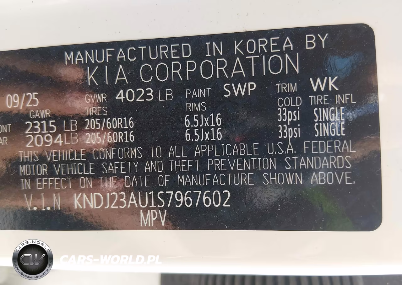 2025 Kia Soul Lx VIN:KNDJ23AU1S7967602 - 9