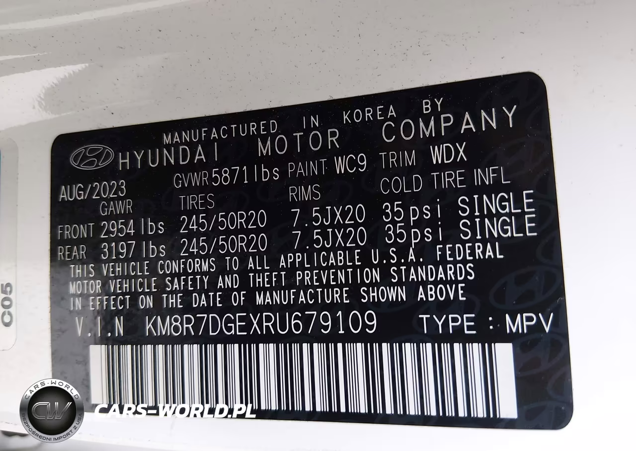 2024 Hyundai Palisade Calligraphy VIN:KM8R7DGEXRU679109 - 9