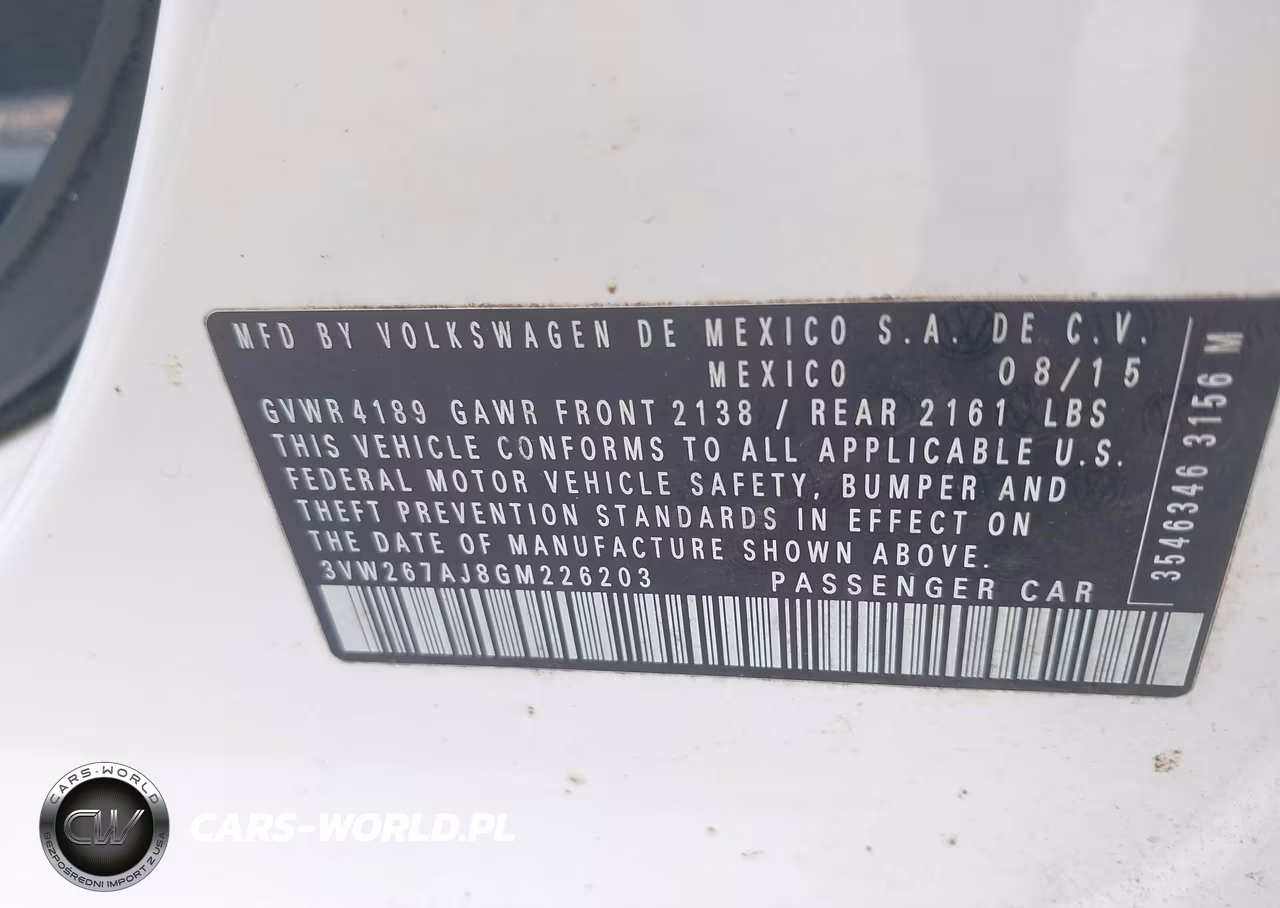 2016 Volkswagen Jetta 1.4T S VIN:3VW267AJ8GM226203 - 9