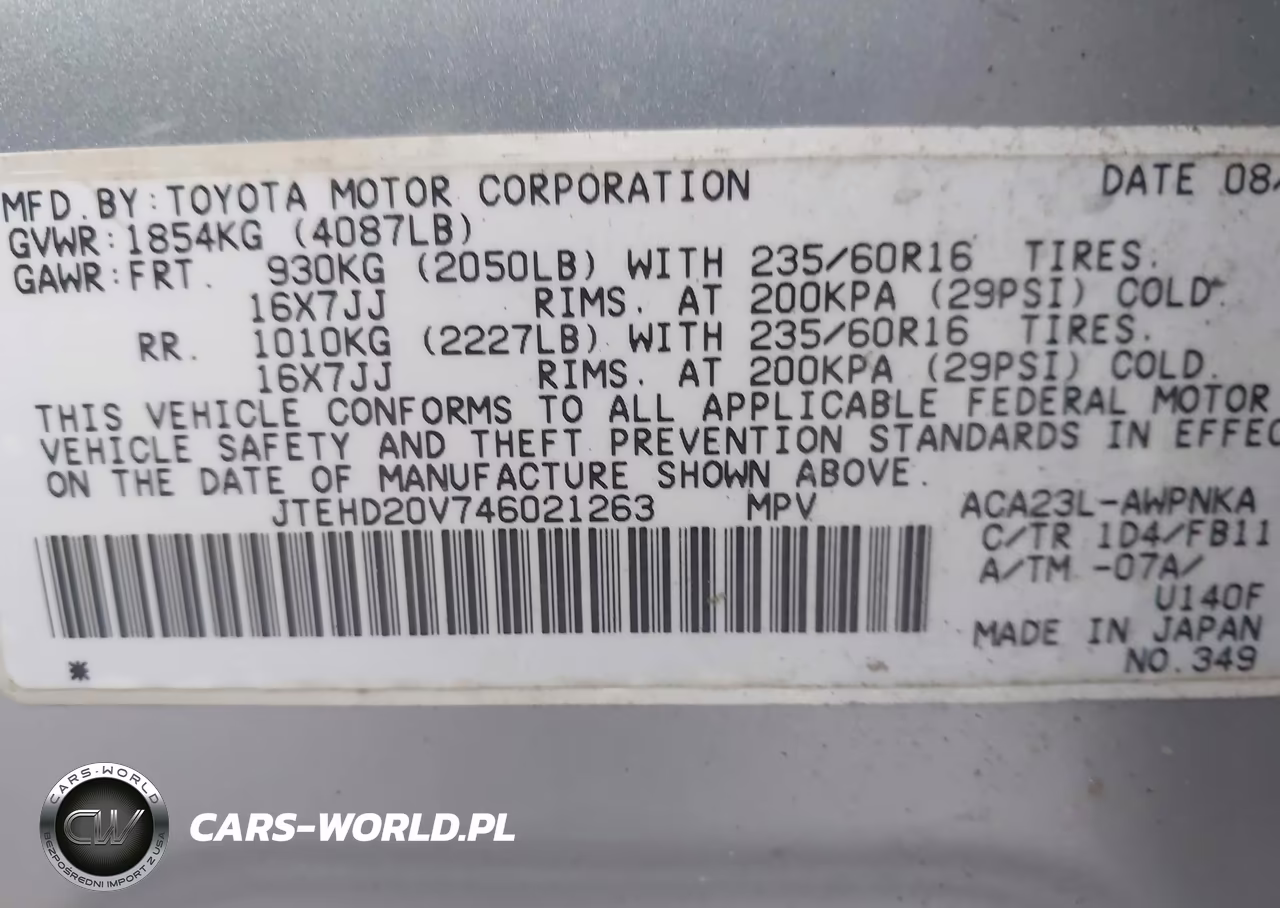 2004 Toyota Rav4 VIN:JTEHD20V746021263 - 9