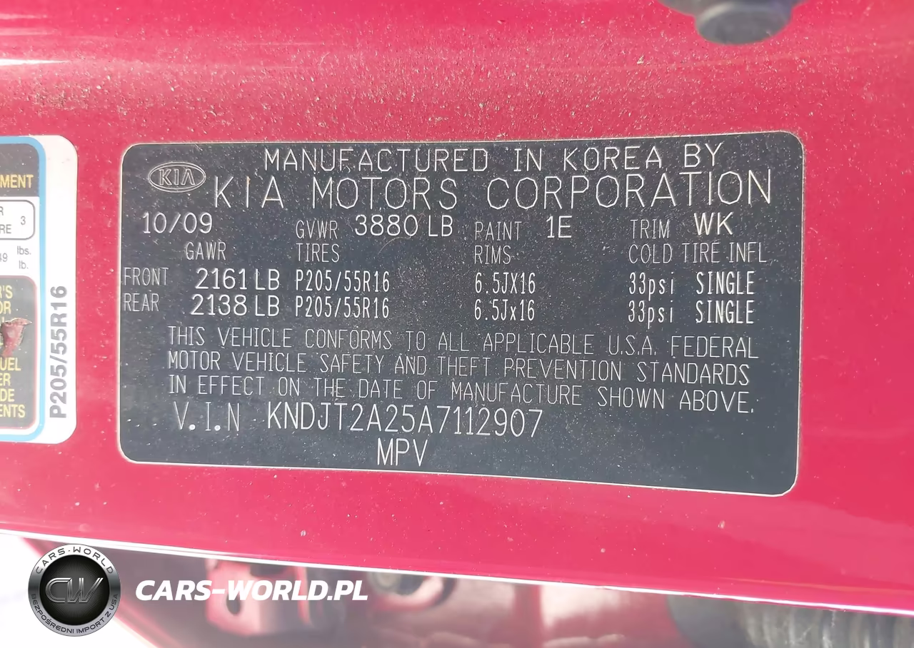 2010 Kia Soul + VIN:KNDJT2A25A7112907 - 9