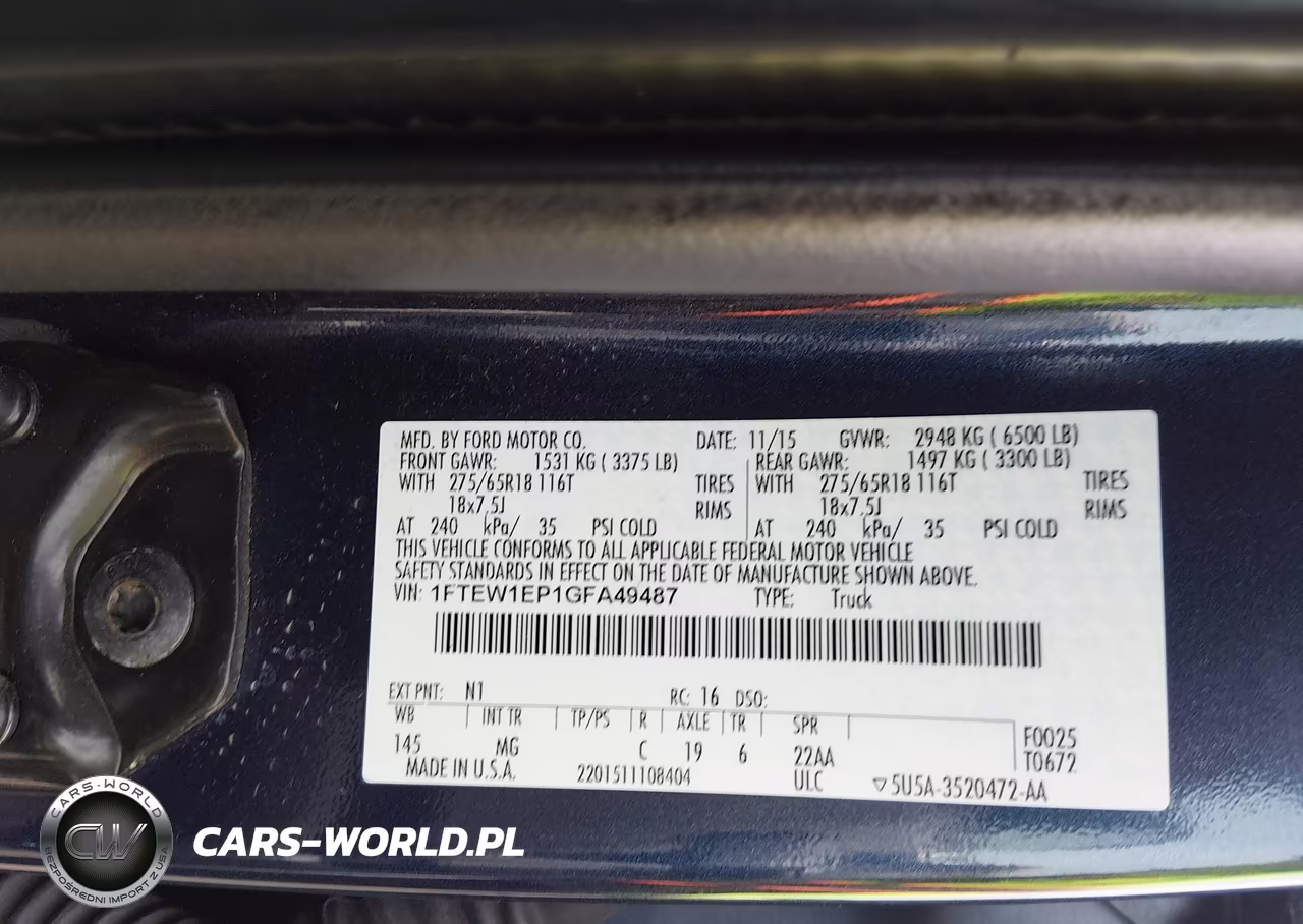 2016 Ford F-150 Xlt VIN:1FTEW1EP1GFA49487 - 9
