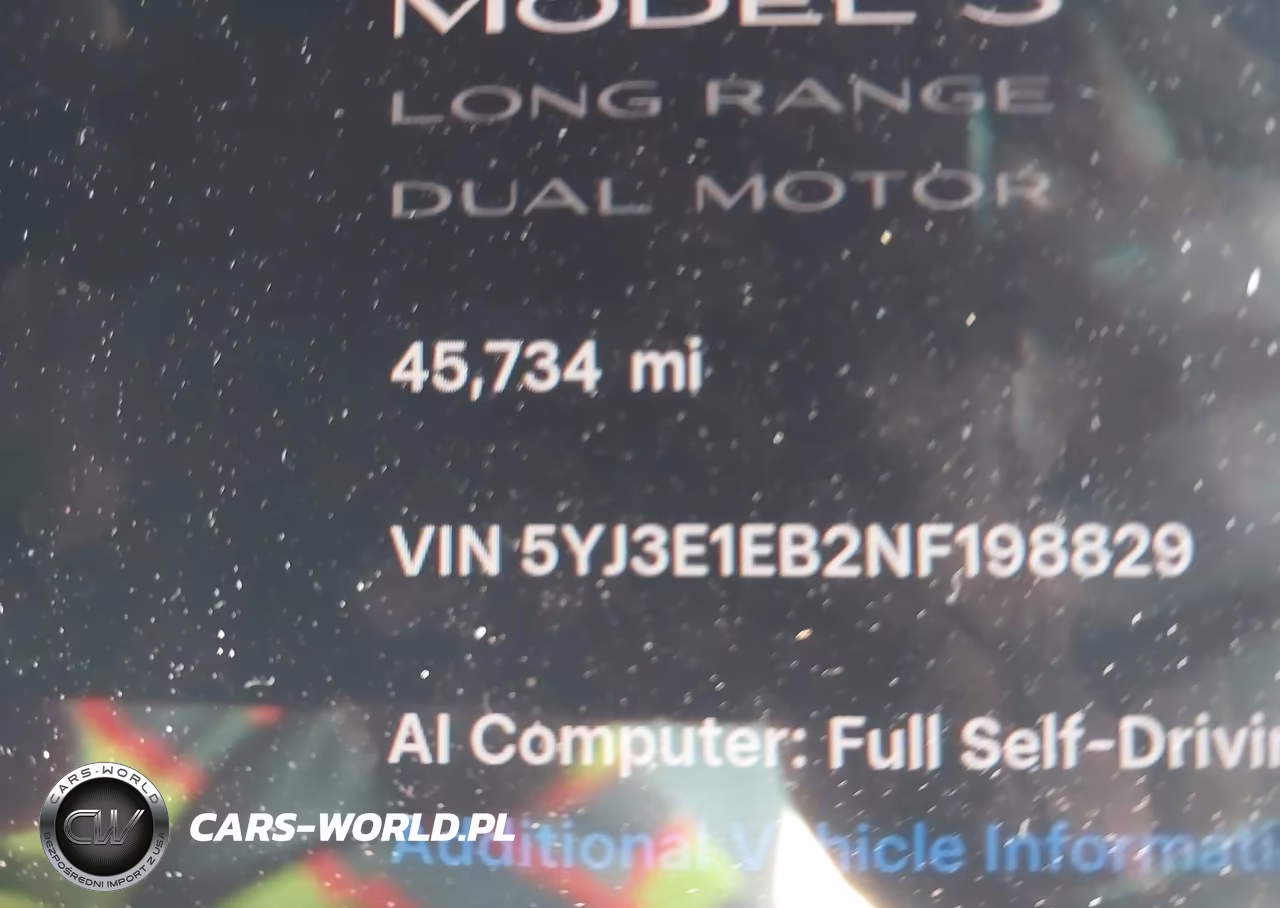 2022 Tesla Model 3 Long Range Dual Motor All-Wheel Drive VIN:5YJ3E1EB2NF198829 - 15