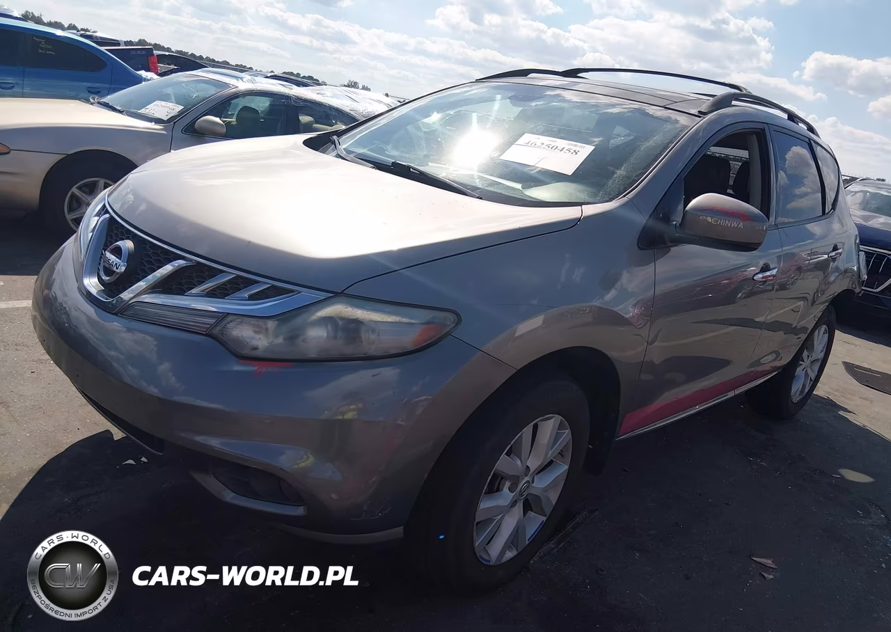 2012 Nissan Murano Sl VIN:JN8AZ1MW4CW215109 - 2