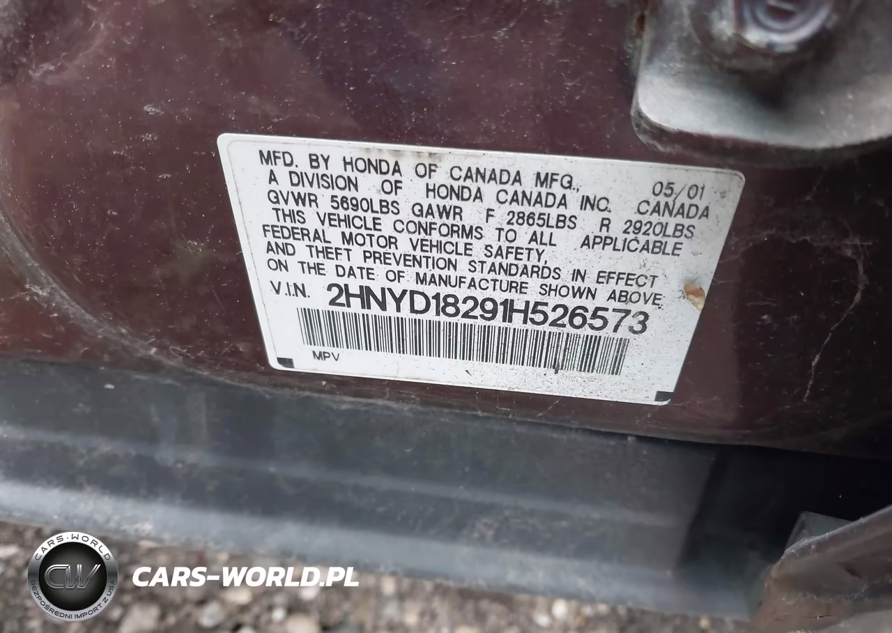2001 Acura Mdx VIN:2HNYD18291H526573 - 9