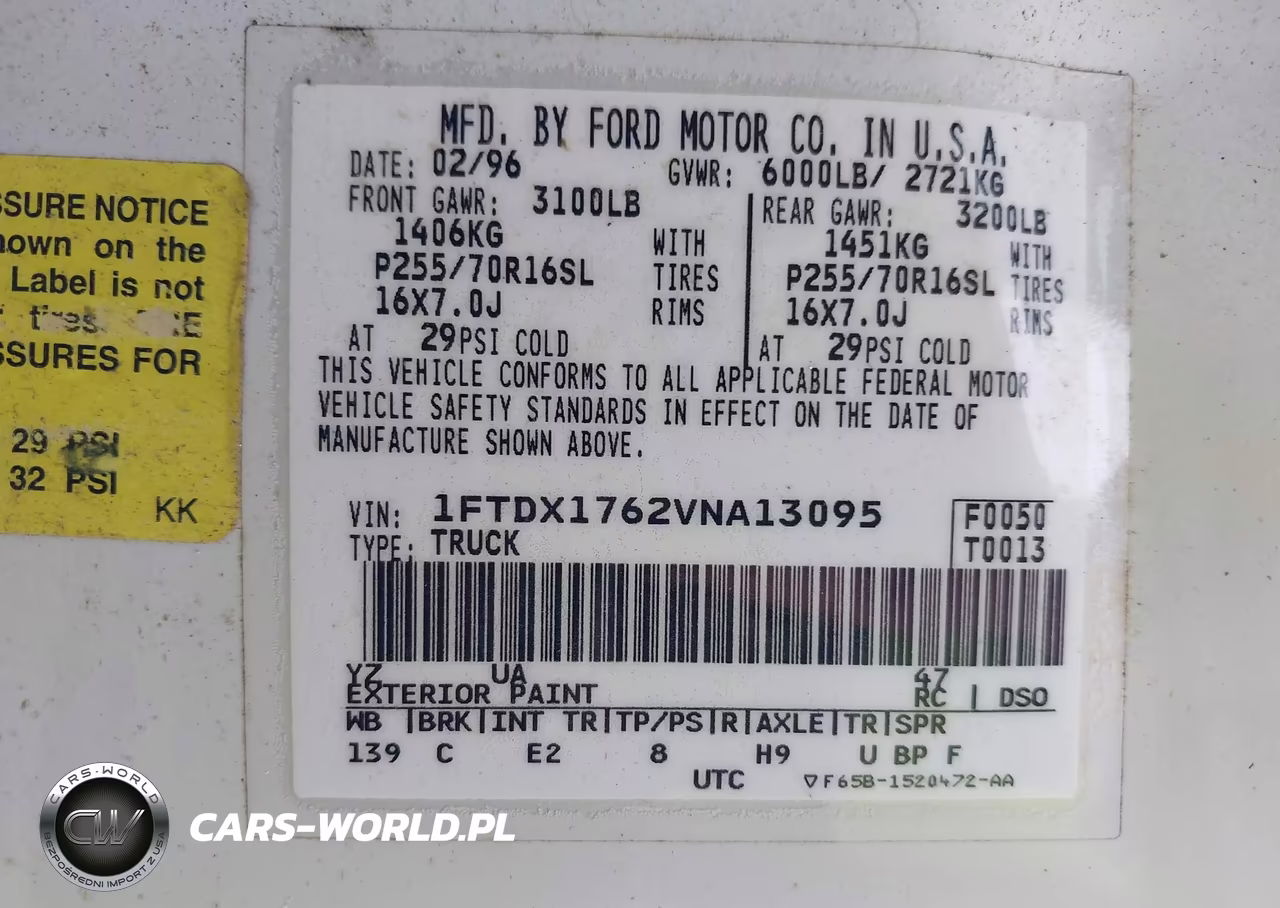 1997 Ford F-150 Lariat-Standard-Xl-Xlt VIN:1FTDX1762VNA13095 - 9