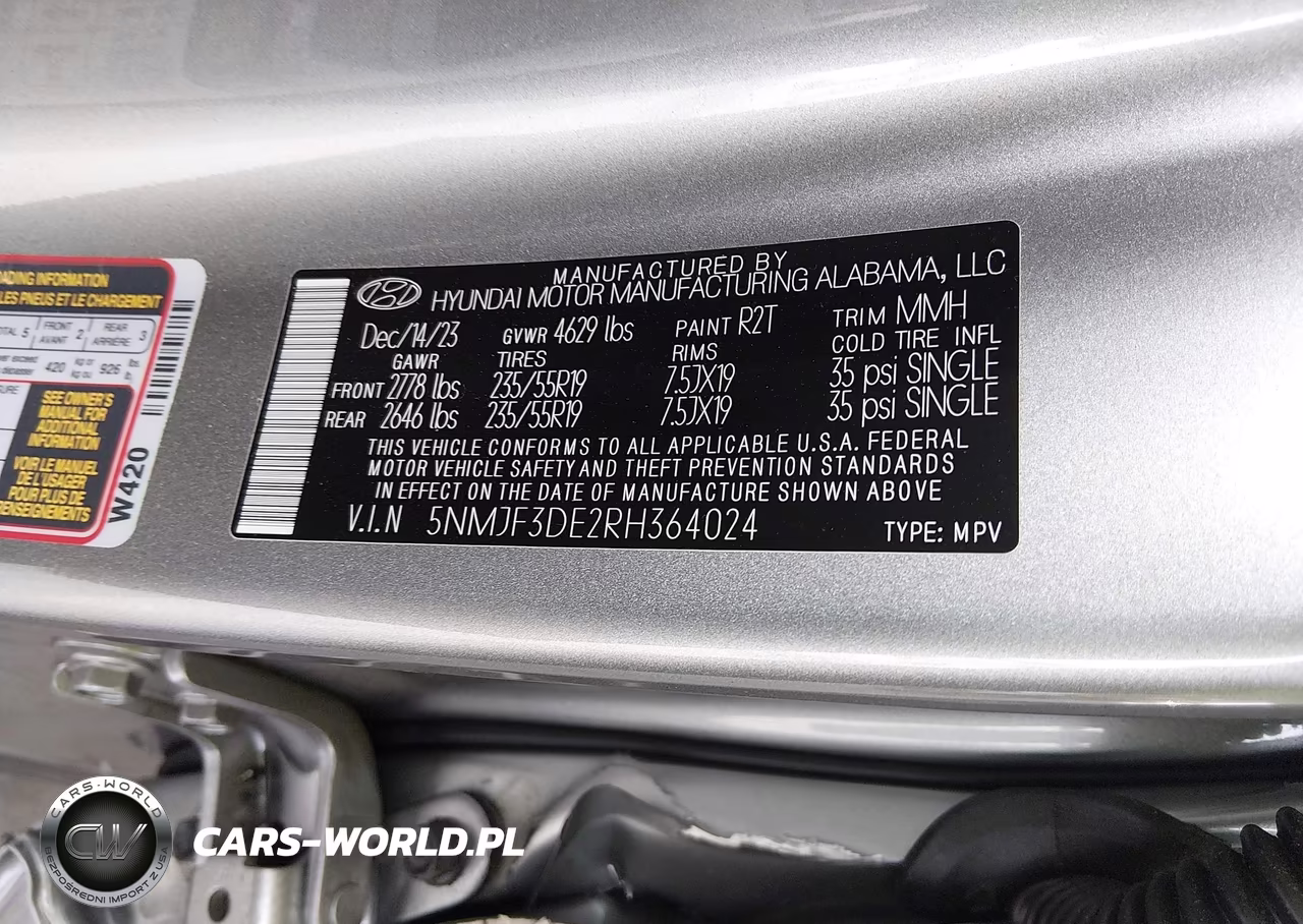 2024 Hyundai Tucson Sel VIN:5NMJF3DE2RH364024 - 9