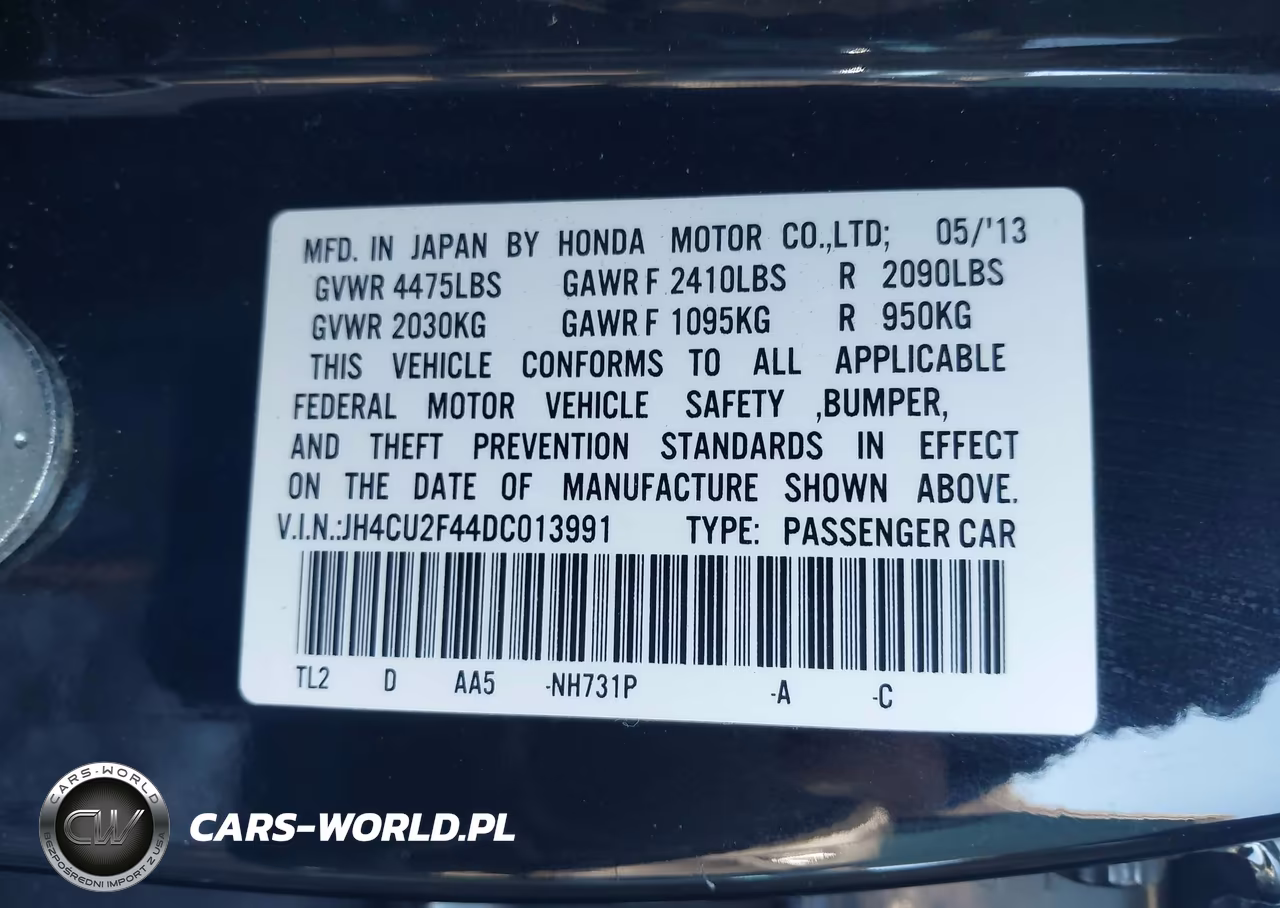 2013 Acura Tsx 2.4 VIN:JH4CU2F44DC013991 - 9
